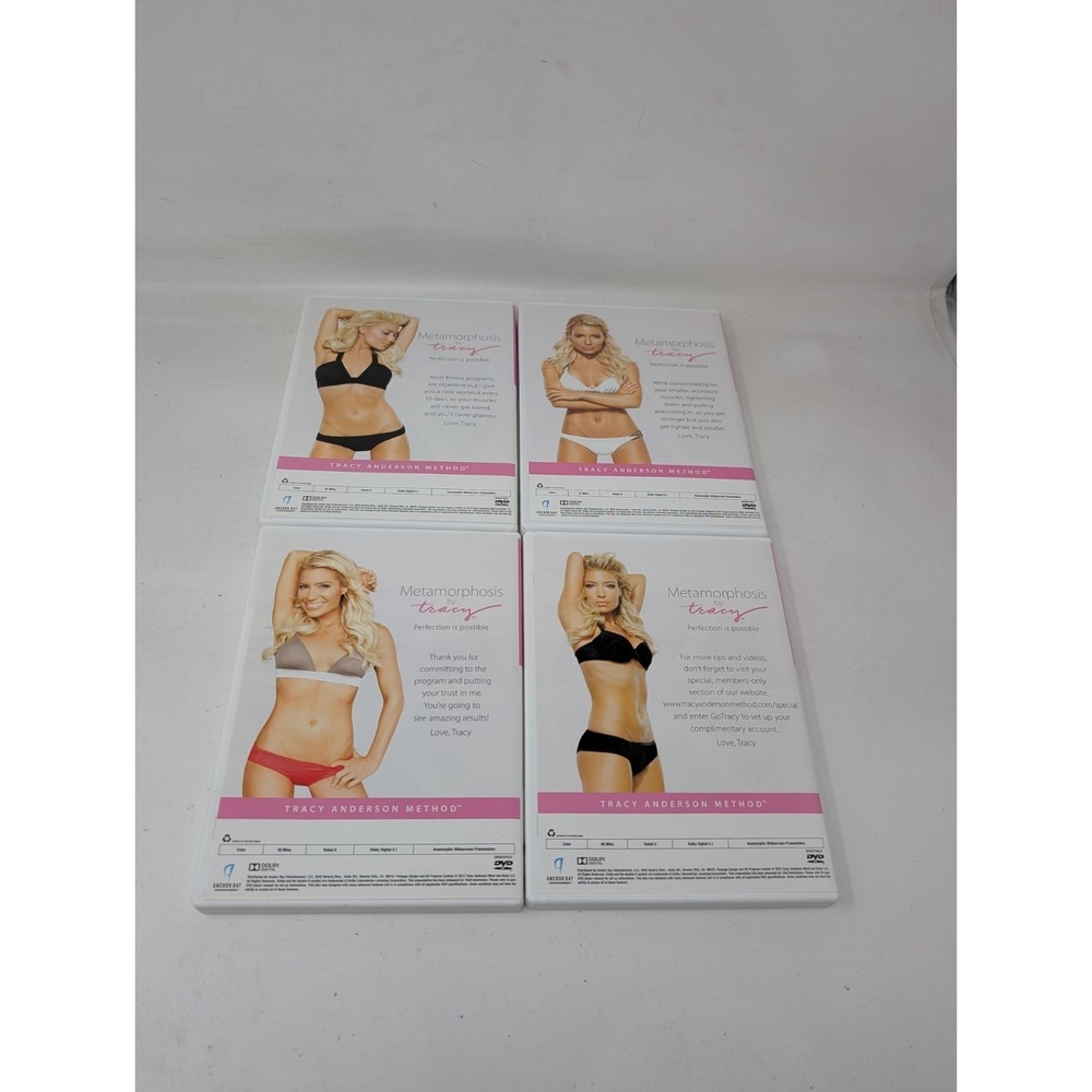 Metamorphosis By Tracy Anderson Method 4 DVD Set Dance and Transform 1-3 - Picture 2 of 7